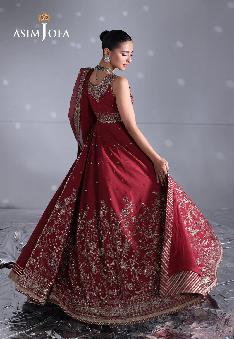 AJUEVD-07 EMBROIDERED CREPE SILK Stitched 2 PCS - Image 6