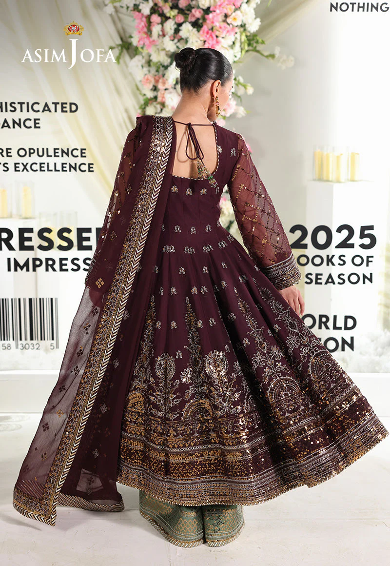 AJUEVD-09 EMBROIDERED CHIFFON Stitched 3 PCS - Image 2