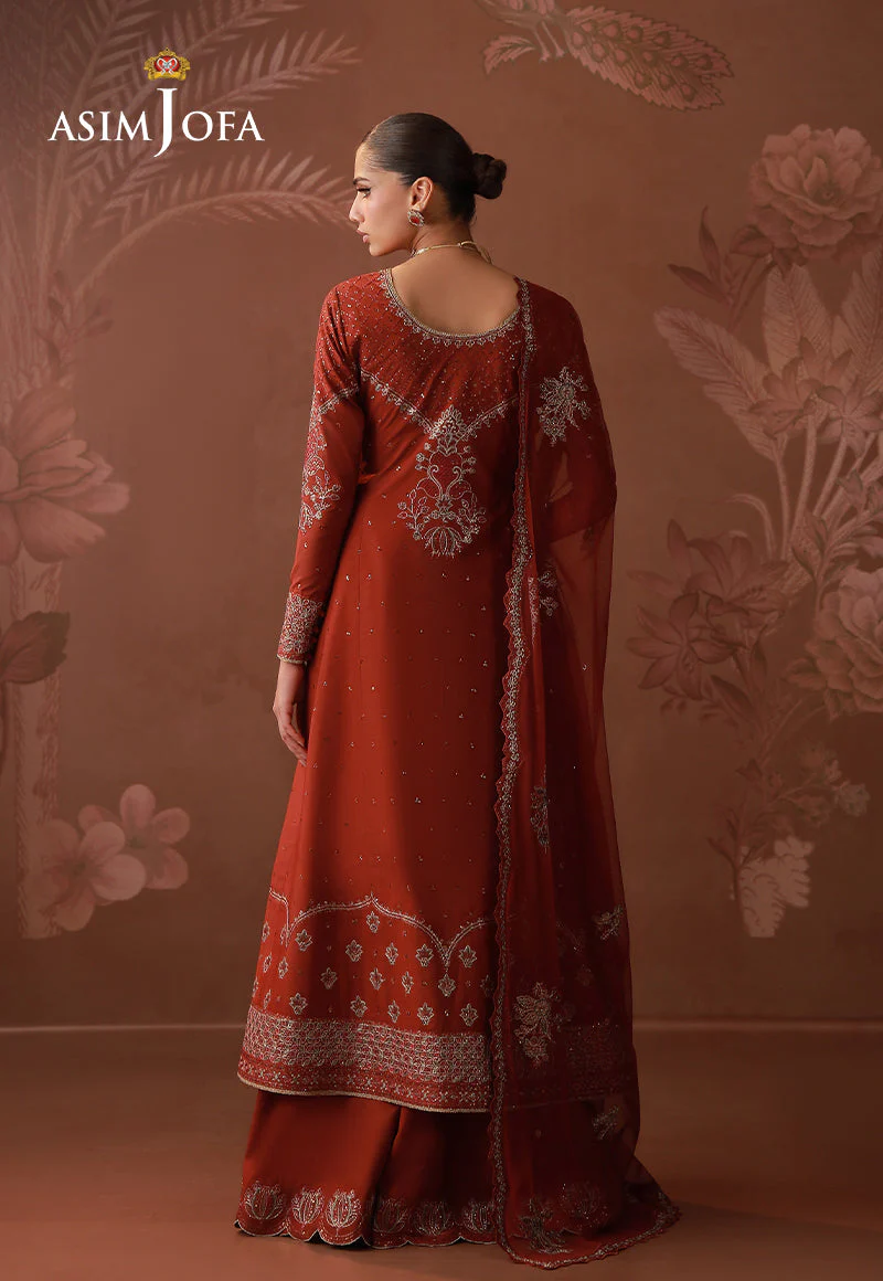 AJULDD-02 Embroidered Boski Silk Stitched 3 Pcs - Image 2