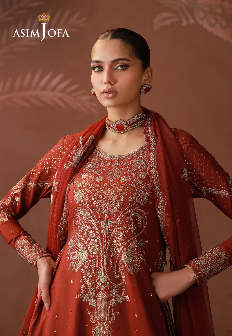 AJULDD-02 Embroidered Boski Silk Stitched 3 Pcs - Image 3