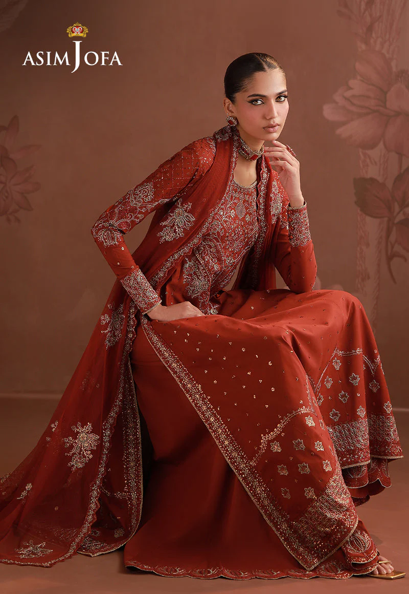 AJULDD-02 Embroidered Boski Silk Stitched 3 Pcs - Image 5