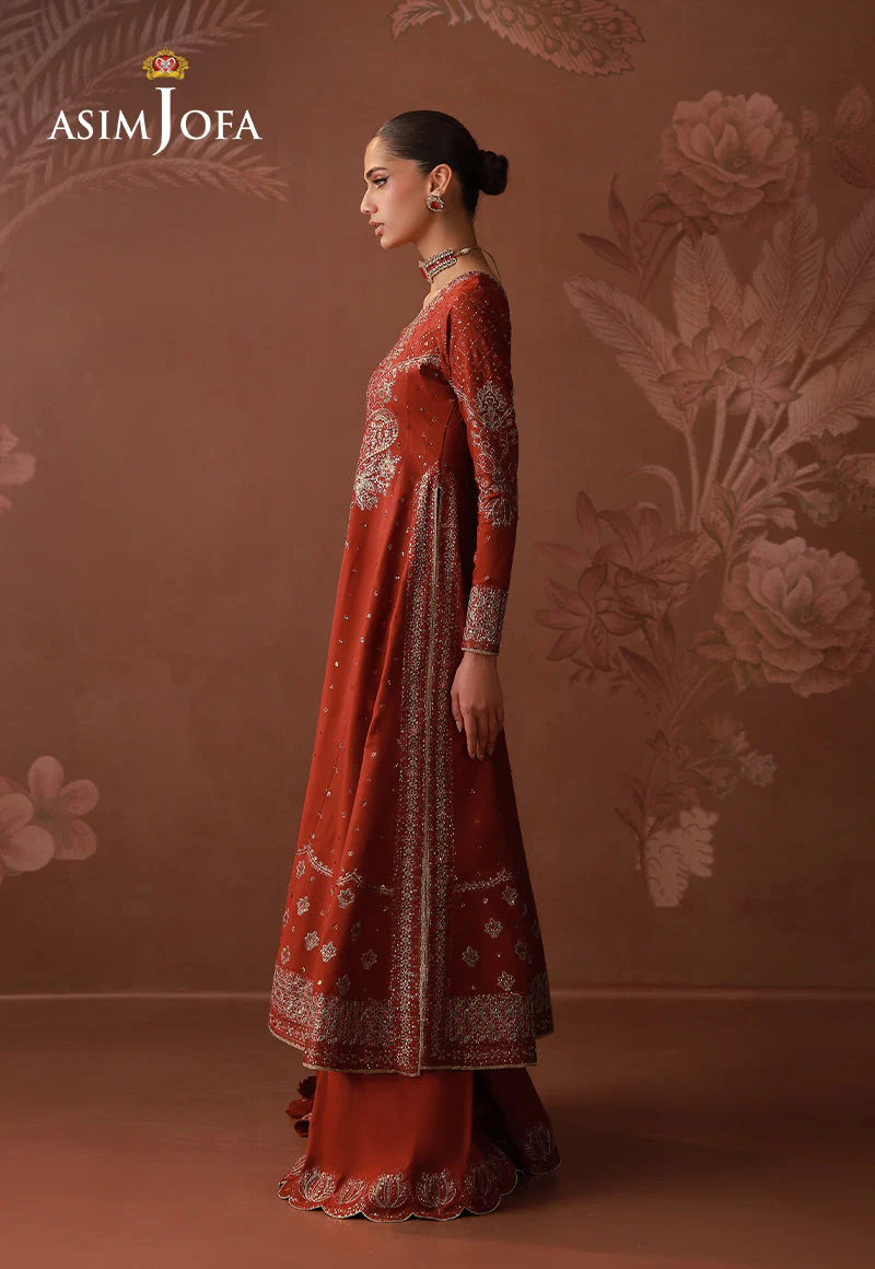 AJULDD-02 Embroidered Boski Silk Stitched 3 Pcs - Image 6
