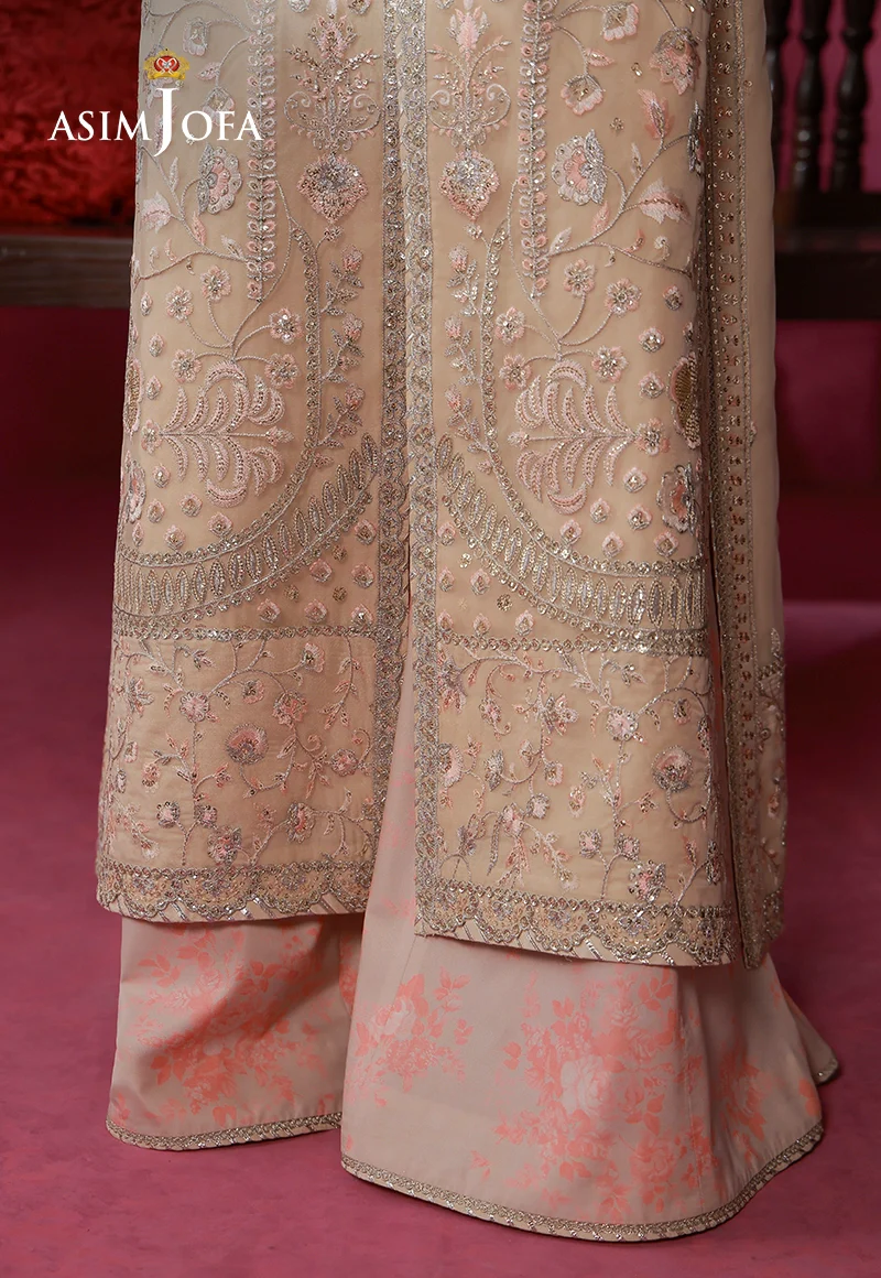 AJULFI-08 Embroidered Organza Unstitched 3 Pcs - Image 5