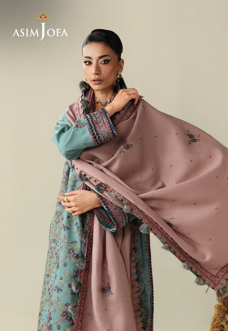 AJULKD-03 Embroidered Rod Stitched 3 Pcs - Image 6