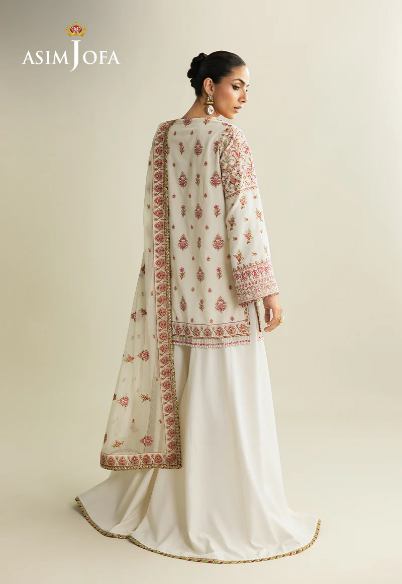 AJULM-06 Embroidered Velvet Unstitched 3 Pcs - Image 8