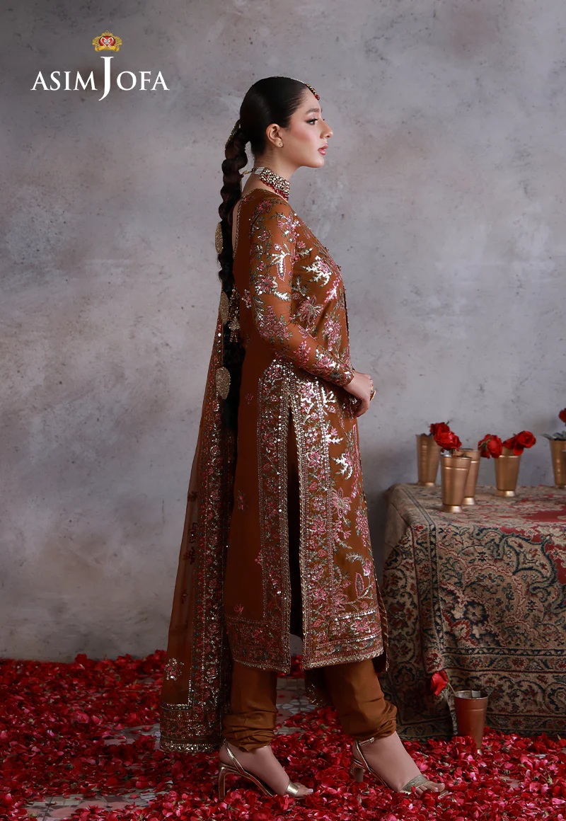 AJULN-03 Embroidered Chiffon Unstitched 3 Pcs - Image 3