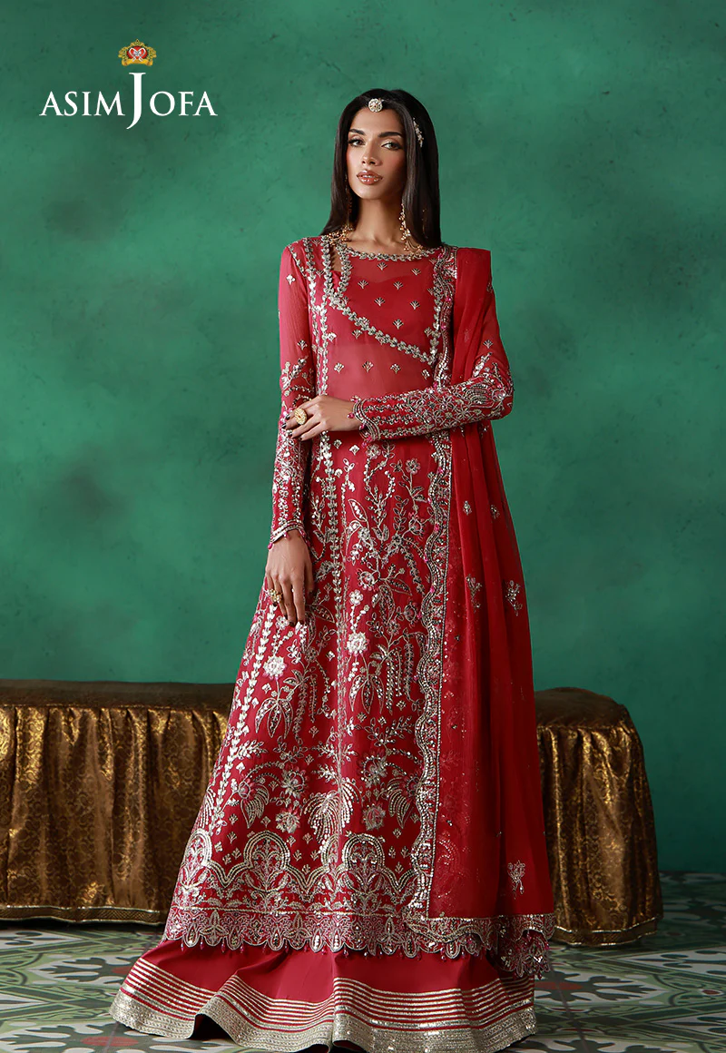AJULN-01 Embroidered Chiffon Unstitched 3 Pcs