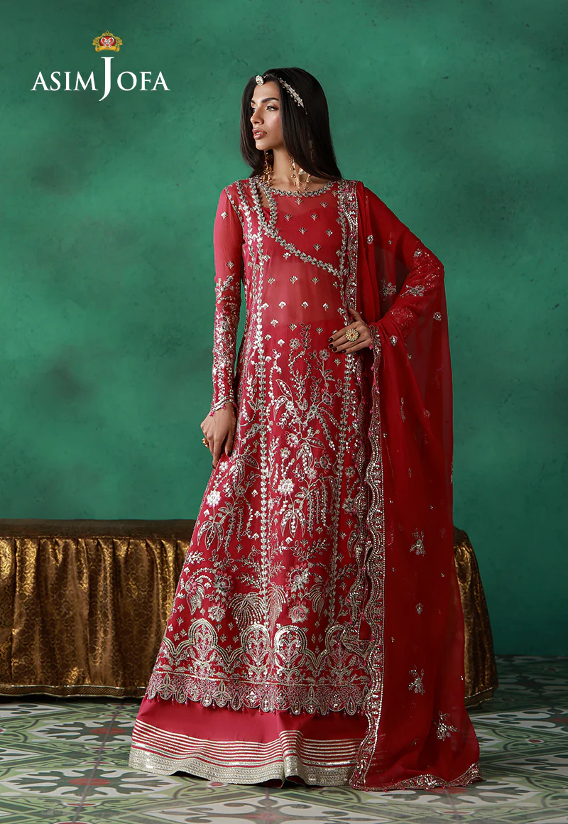 AJULN-01 Embroidered Chiffon Unstitched 3 Pcs - Image 2