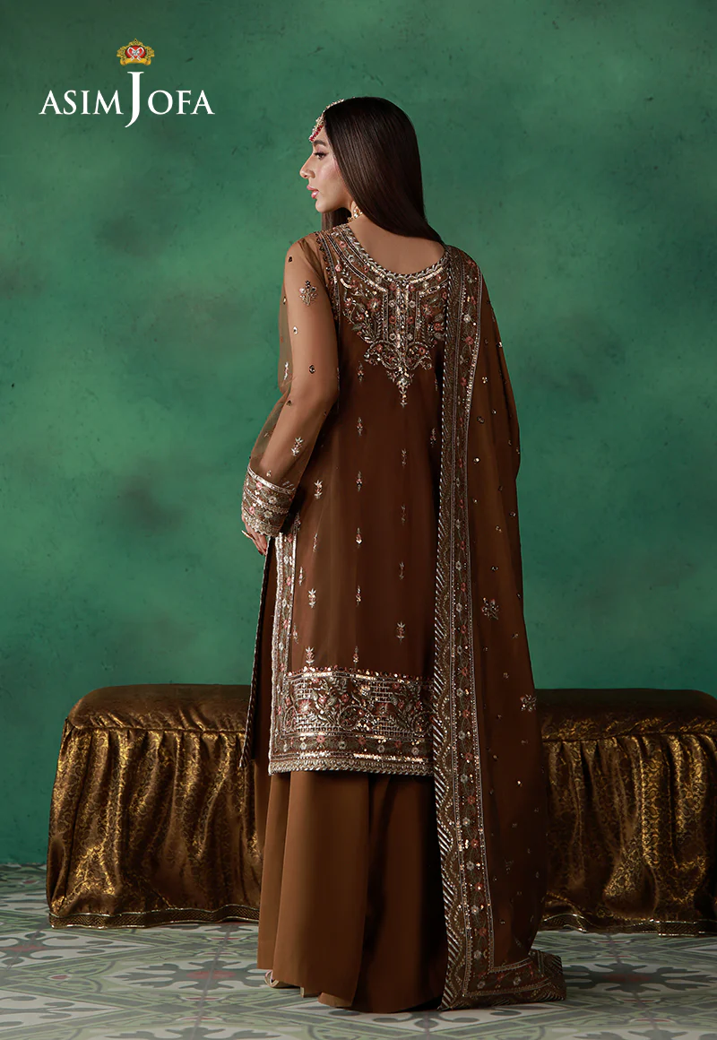 AJULND-10 Embroidered Net Stitched 4 Pcs - Image 4
