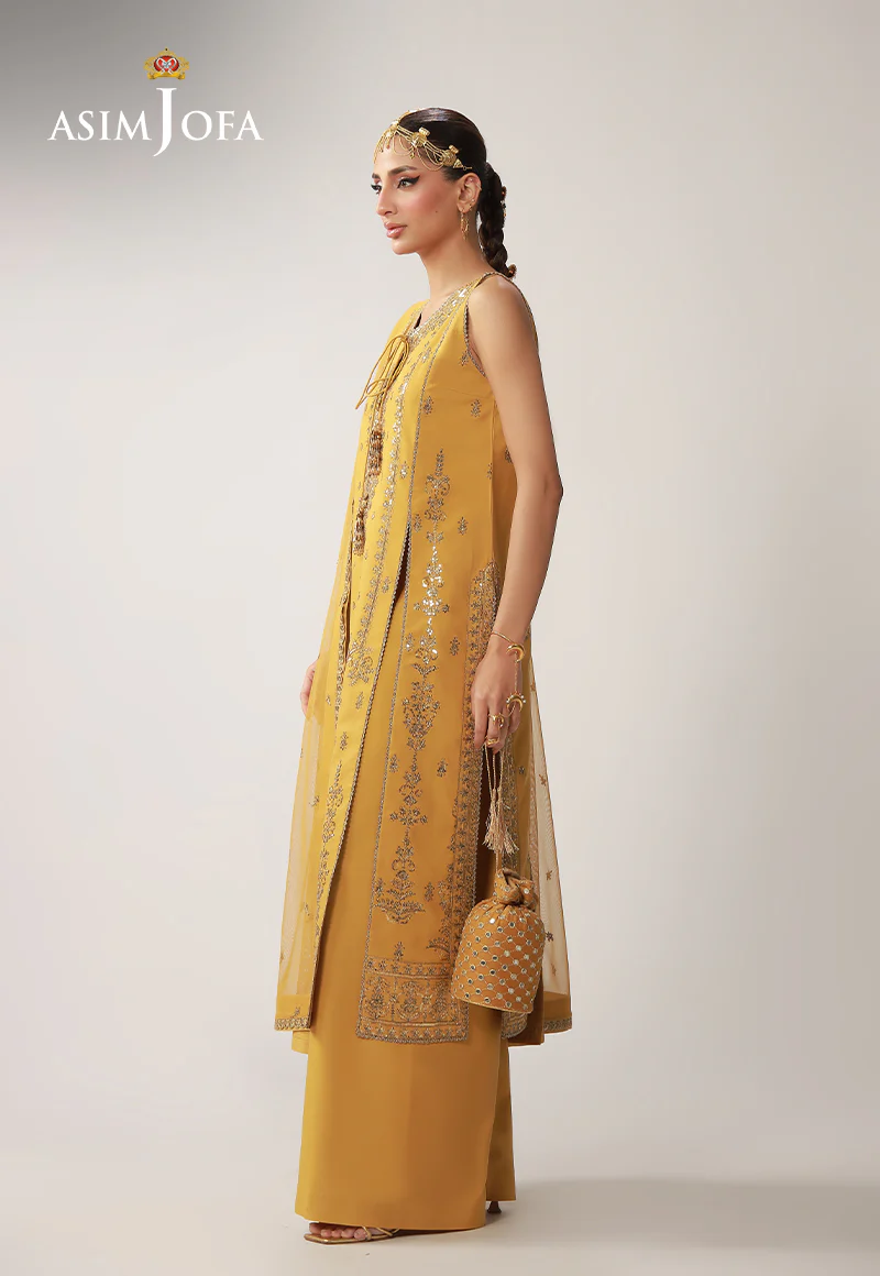 AJULO-09 Embroidered Boski Silk Unstitched 3 Pcs - Image 3