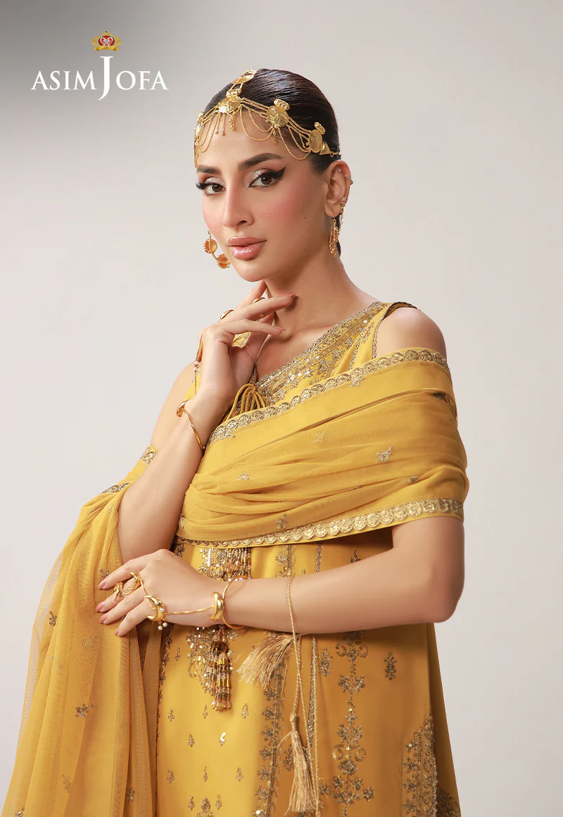 AJULO-09 Embroidered Boski Silk Unstitched 3 Pcs - Image 6