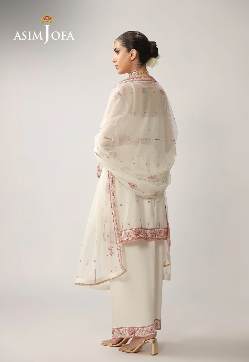 AJULOD-08 Embroidered Silk Stitched 3 Pcs - Image 4