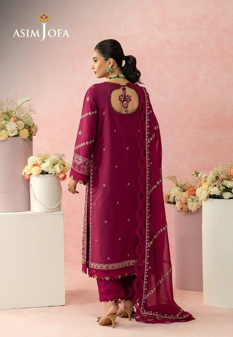 AJULW-02 Embroidered Lawn Unstitched 3 Pcs - Image 5