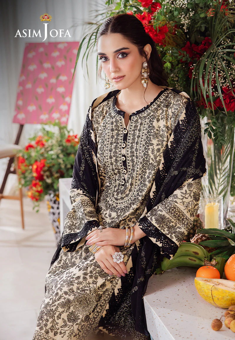 AJURD-09 EMBROIDERED LAWN 3 PCS - Image 8