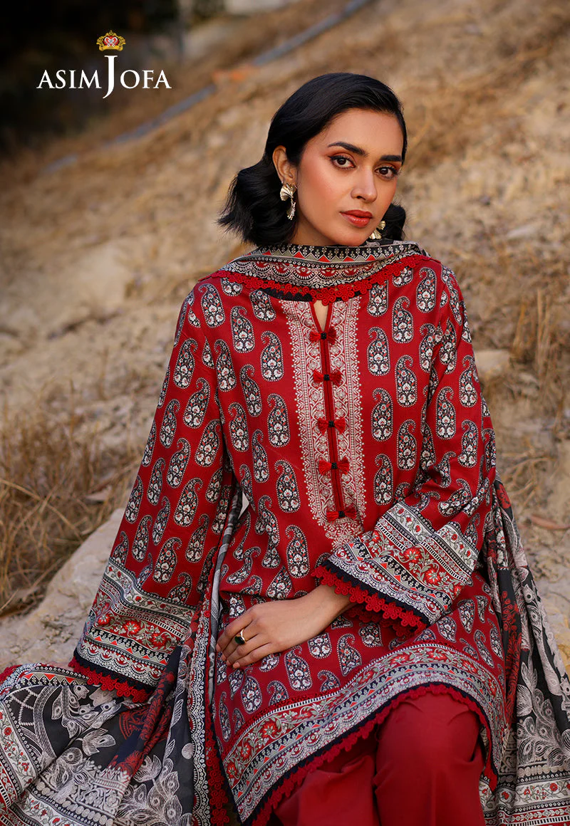 AJUUB-01 Printed Lawn 3 Pcs - Image 5