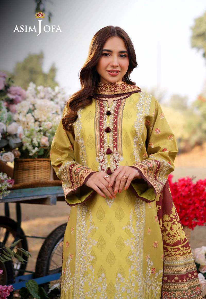AJUUB-02 Printed Lawn 3 Pcs - Image 4