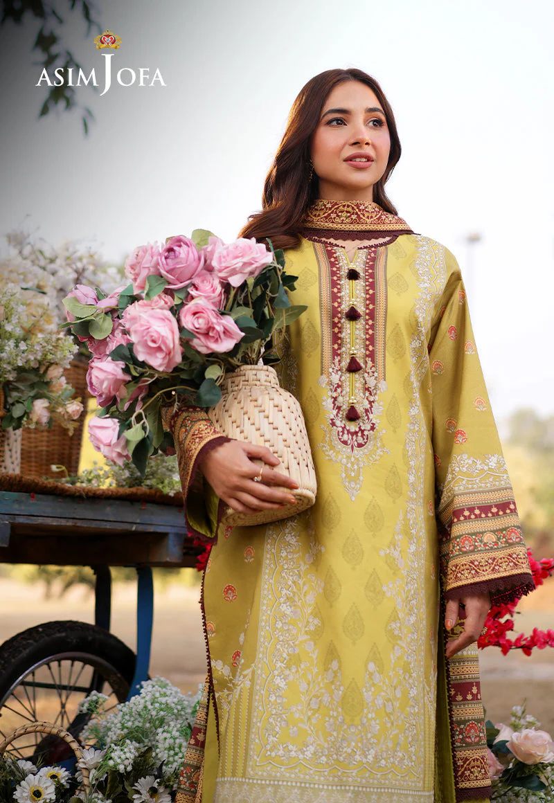 AJUUB-02 Printed Lawn 3 Pcs - Image 5