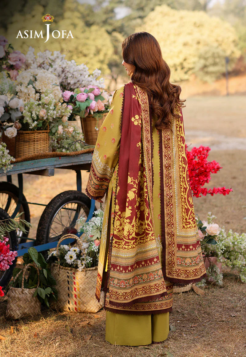 AJUUB-02 Printed Lawn 3 Pcs - Image 7