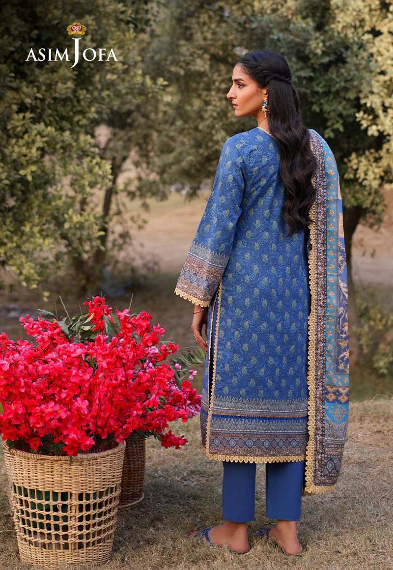 AJUUB-03 Printed Lawn 3 Pcs - Image 3