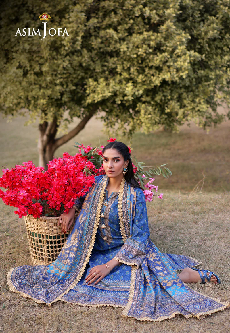 AJUUB-03 Printed Lawn 3 Pcs - Image 6