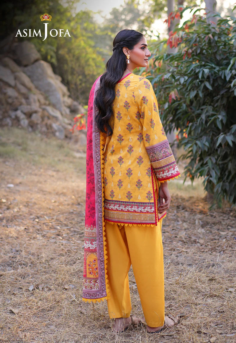 AJUUB-06 Printed Lawn 3 Pcs - Image 2