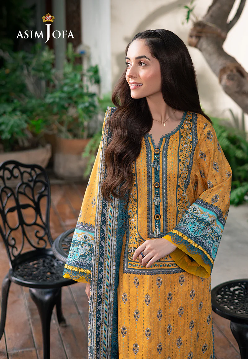 AJUUB-23 PRINTED LAWN 3 PC - Image 4
