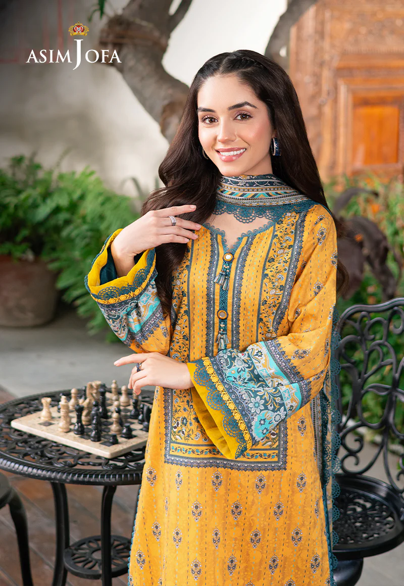 AJUUB-23 PRINTED LAWN 3 PC - Image 5