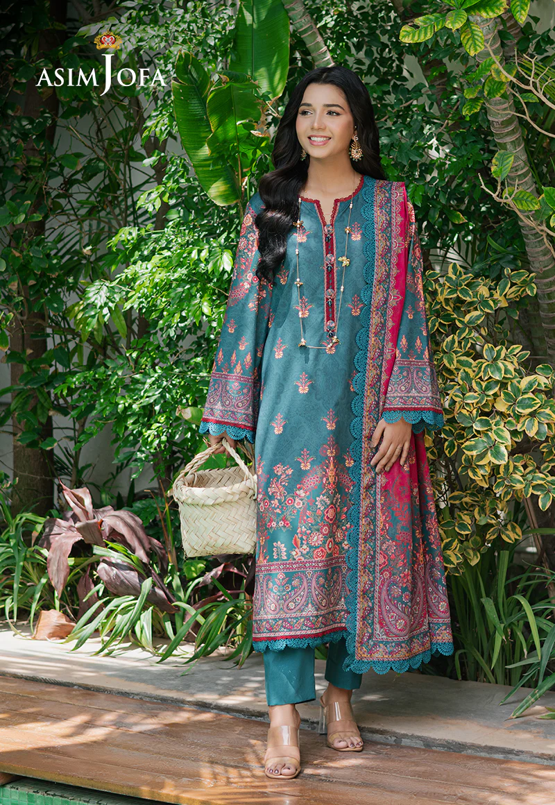 AJUUB-26 PRINTED LAWN 3 PC - Image 5