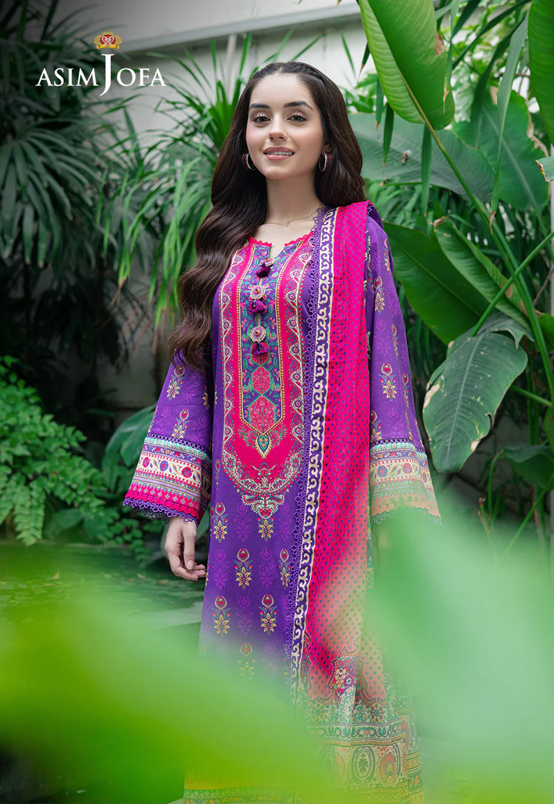 AJUUB-34 PRINTED LAWN 3 PC - Image 3