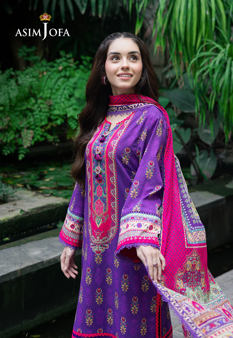 AJUUB-34 PRINTED LAWN 3 PC - Image 5