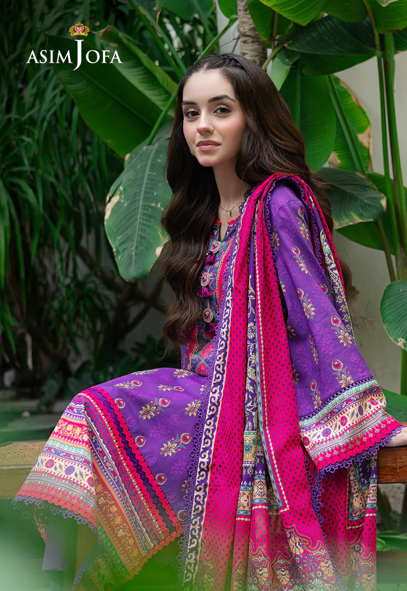 AJUUB-34 PRINTED LAWN 3 PC - Image 7