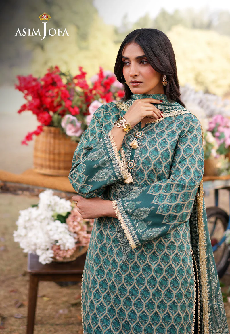 AJUUBD-04 Printed Lawn Stitched 3 Pcs - Image 7