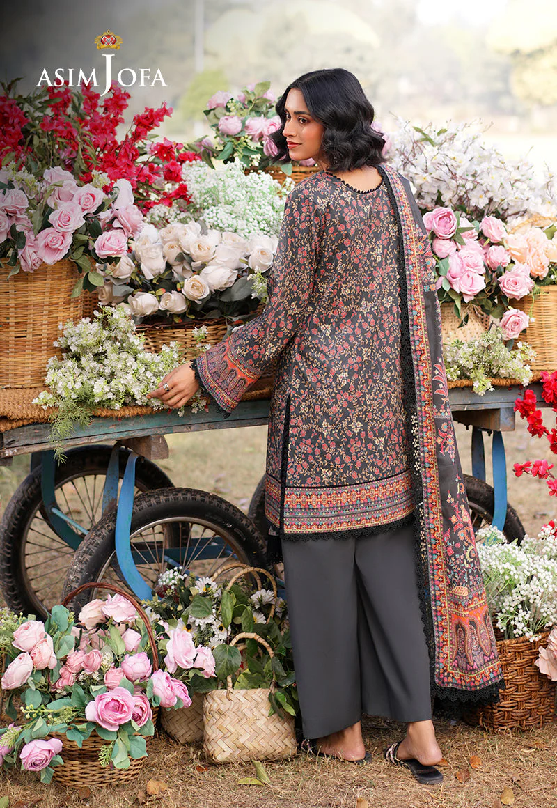 AJUUBD-09 Printed Lawn Stitched 3 Pcs - Image 2