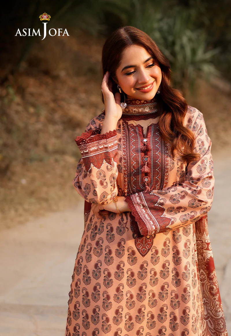 AJUUBD-18 Printed Lawn STITCHED 2 PCS - Image 7