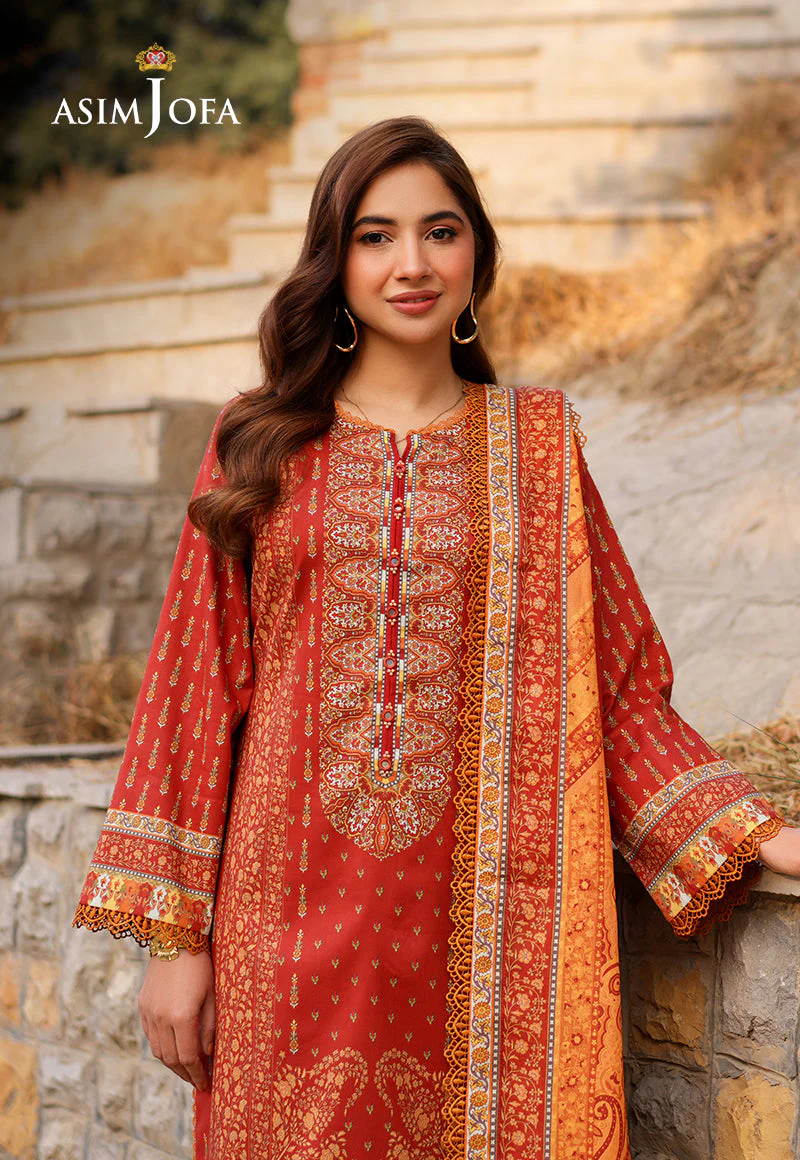 AJUUBD-20 Printed Lawn Stitched 3 Pcs - Image 4