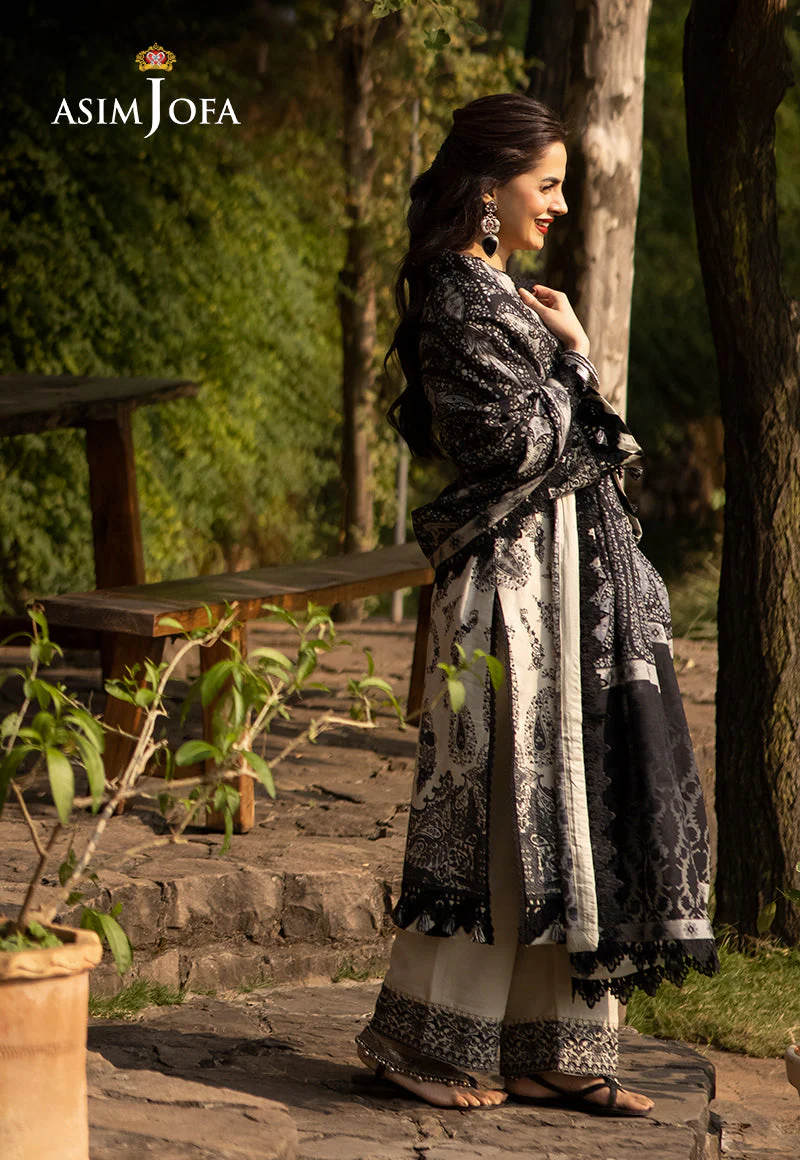 AJUWD-04 EMBROIDERED STITCHED 3 PCS - Image 2