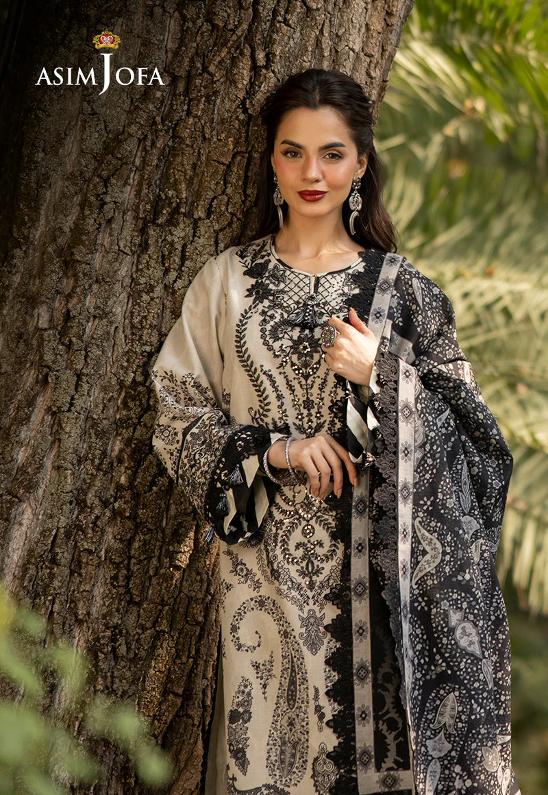 AJUWD-04 EMBROIDERED STITCHED 3 PCS - Image 4