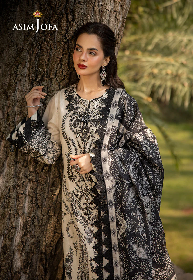 AJUWD-04 EMBROIDERED STITCHED 3 PCS - Image 5