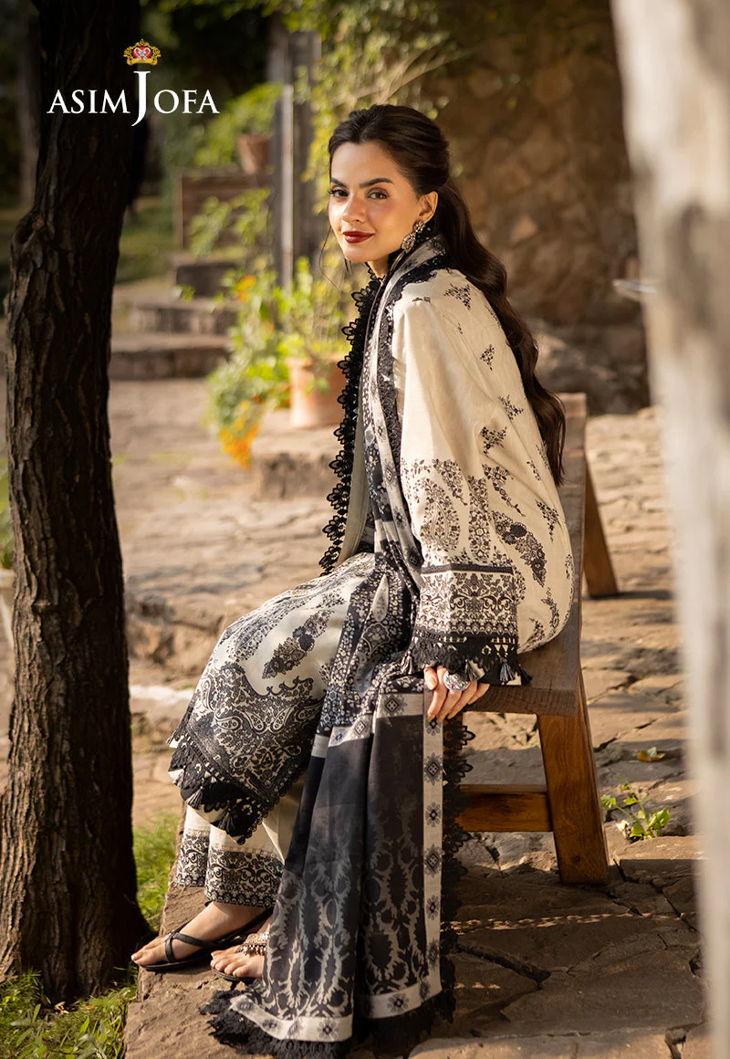 AJUWD-04 EMBROIDERED STITCHED 3 PCS - Image 7