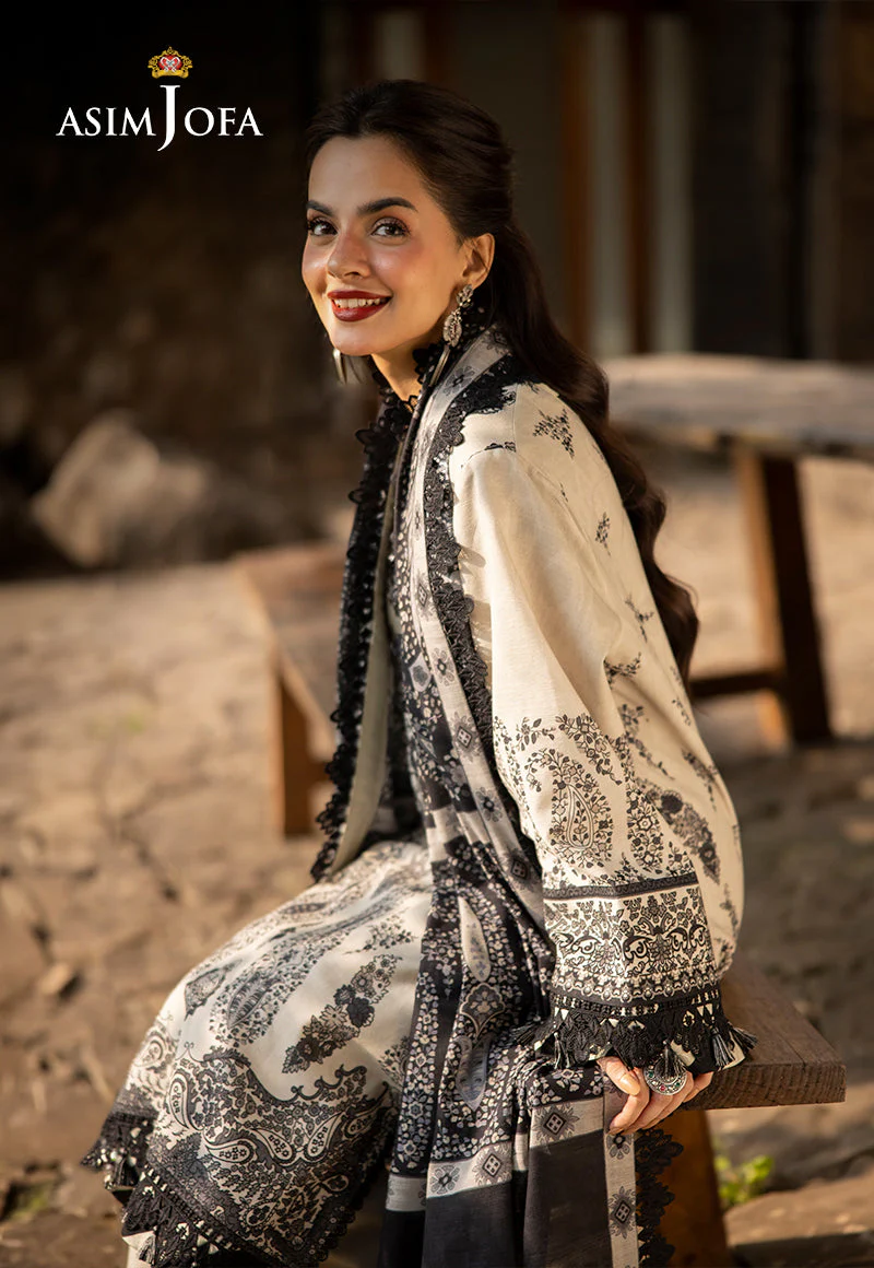 AJUWD-04 EMBROIDERED STITCHED 3 PCS - Image 8