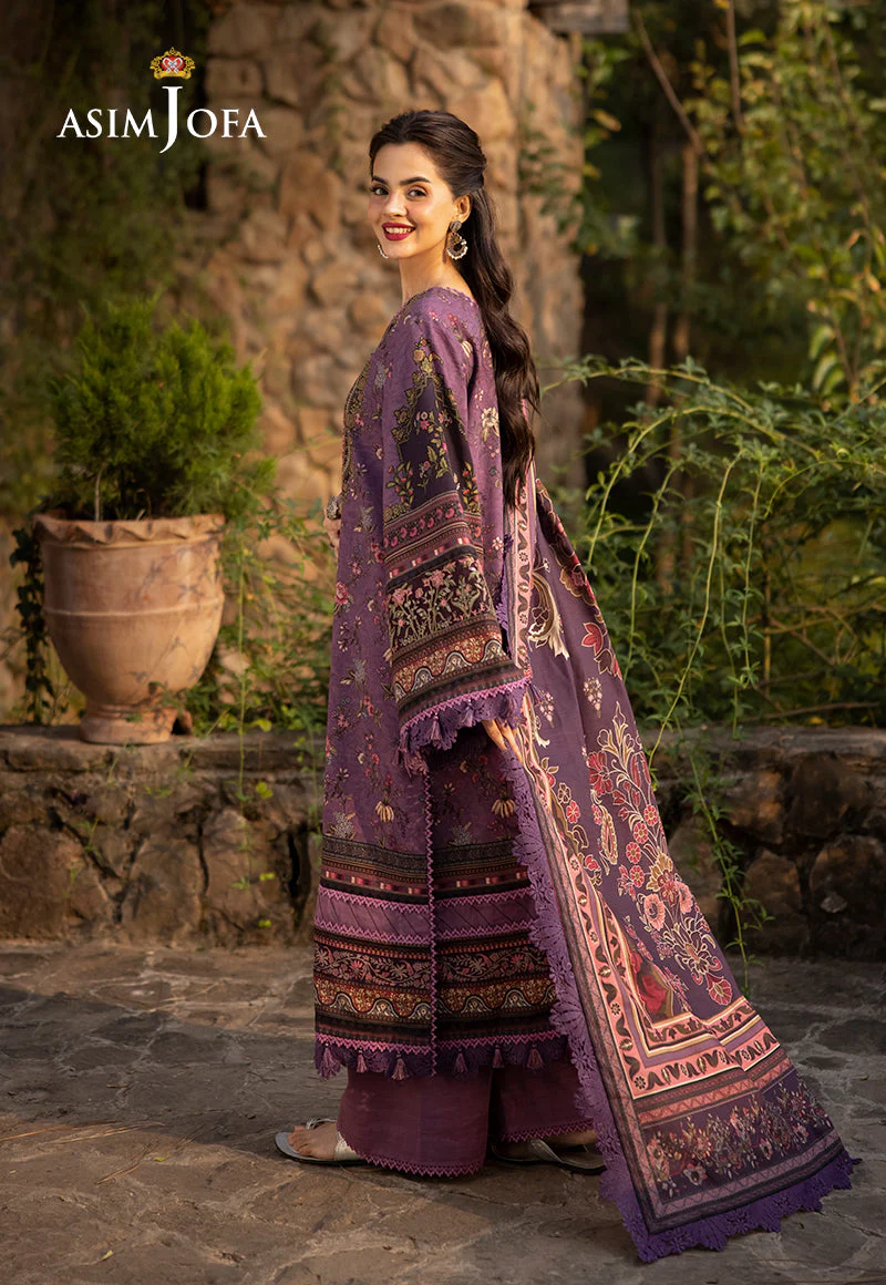 AJUWD-05 EMBROIDERED KHADDAR 3 Pcs - Image 6