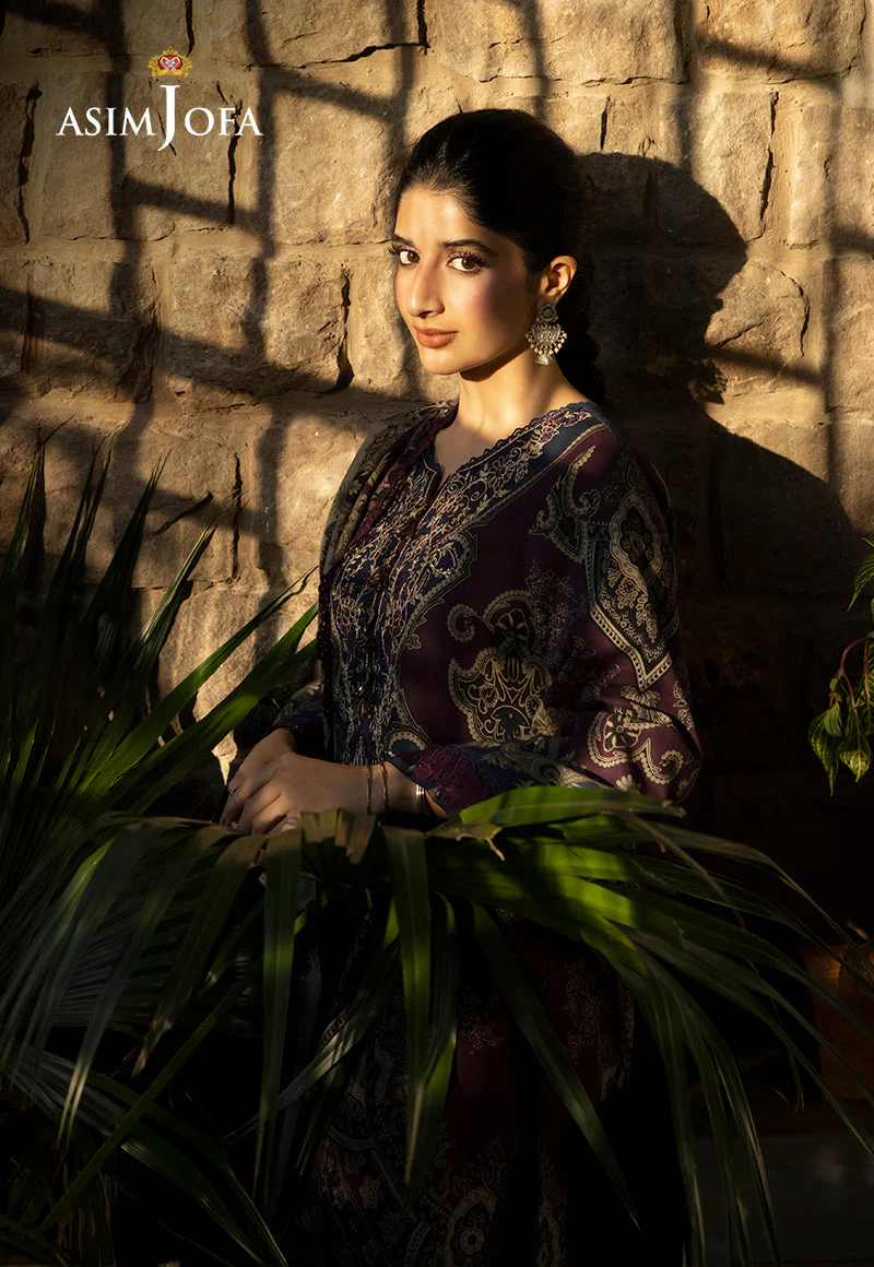 AJUWD-06 EMBROIDERED STITCHED 3 PCS - Image 7