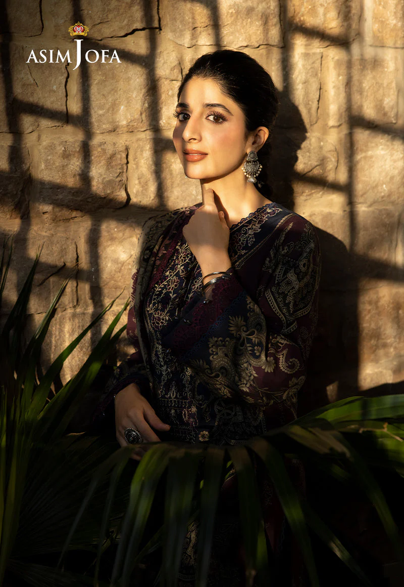 AJUWD-06 EMBROIDERED STITCHED 3 PCS - Image 8