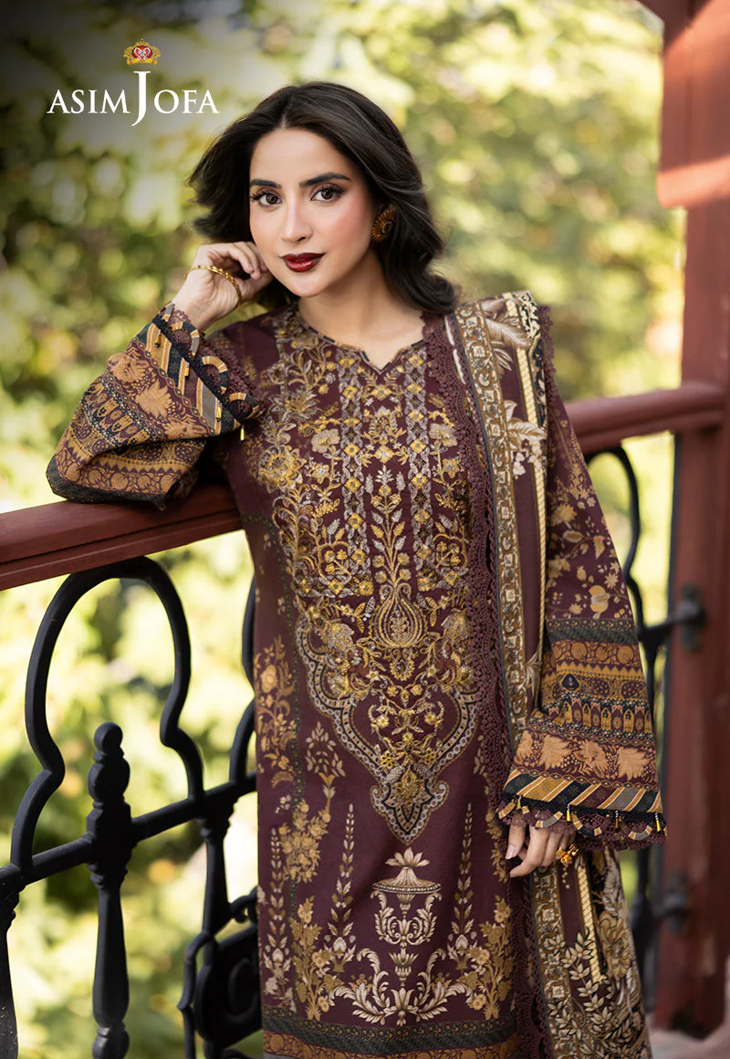 AJUWD-10 EMBROIDERED STITCHED 3 PCS - Image 4