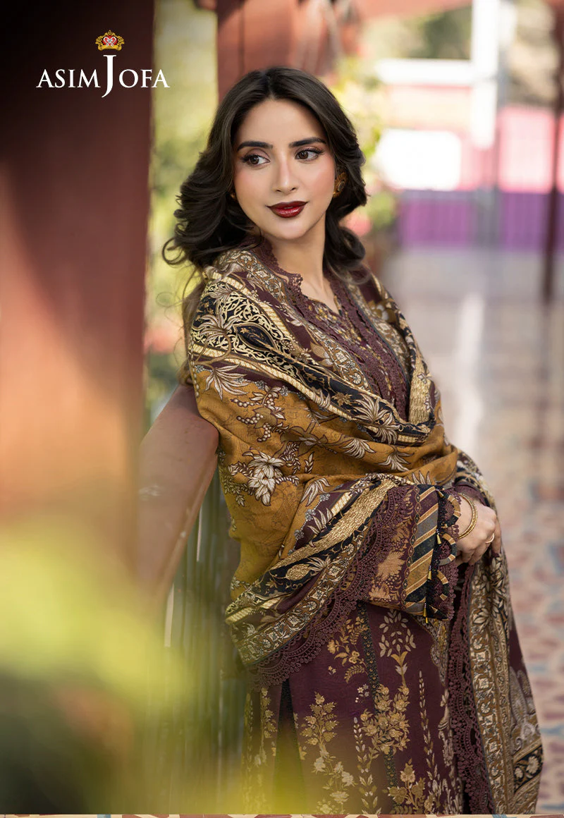 AJUWD-10 EMBROIDERED STITCHED 3 PCS - Image 5