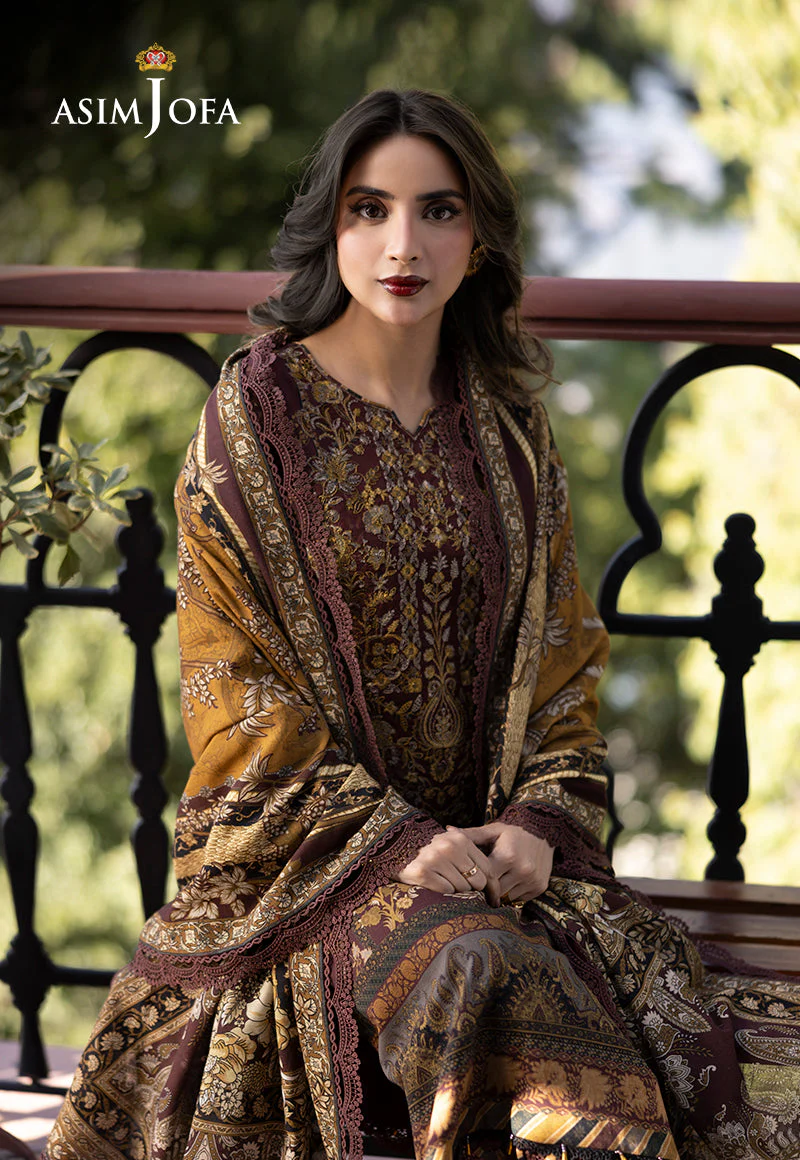 AJUWD-10 EMBROIDERED STITCHED 3 PCS - Image 8