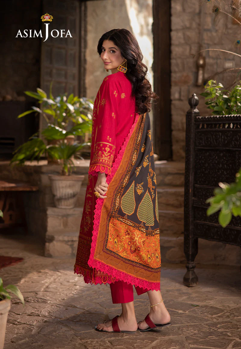 AJUWD-12 EMBROIDERED STITCHED 3 PCS - Image 2