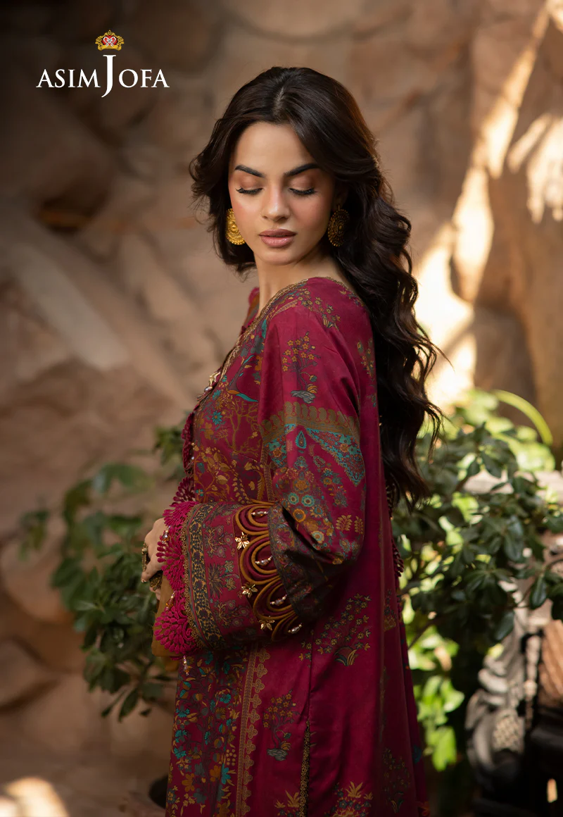 AJUW-18 EMBROIDERED VISCOSE 3 Pcs - Image 6