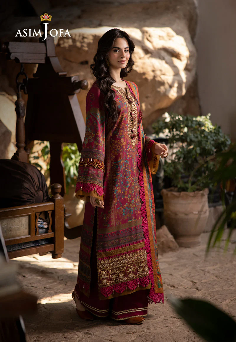 AJUWD-18 EMBROIDERED VISCOSE 3 Pcs - Image 3