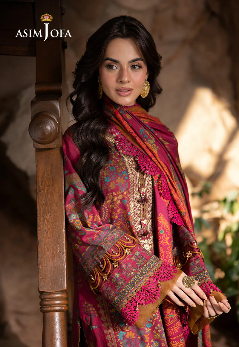 AJUWD-18 EMBROIDERED VISCOSE 3 Pcs - Image 4